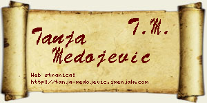 Tanja Medojević vizit kartica